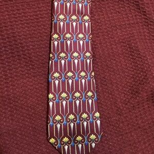 Christian Dior Men’s Tie Silk Maroon